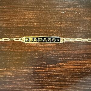 Gold 'BADASS' Bracelet